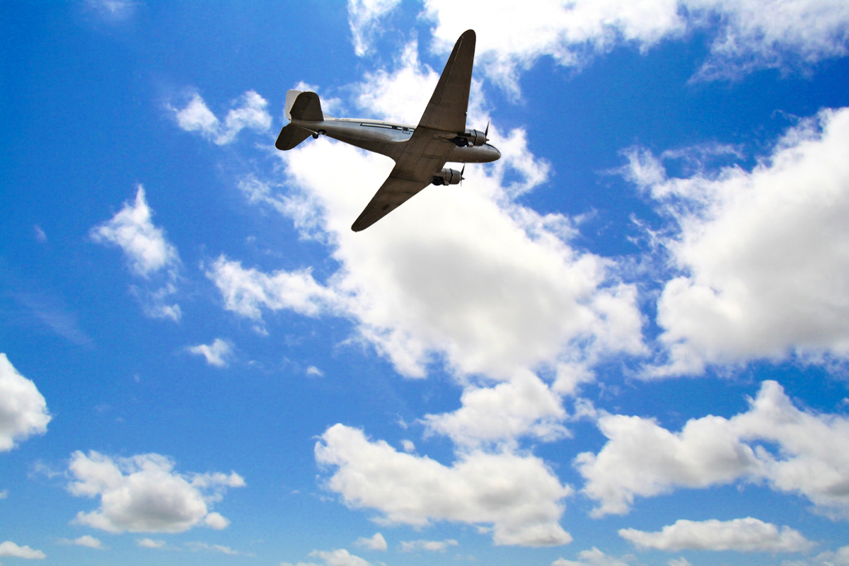 Lynn's Story DC-3 in the sky