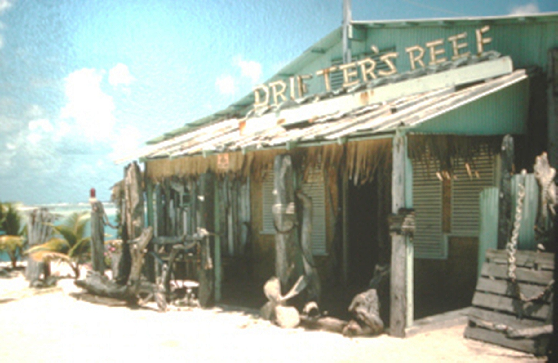 Original Drifter's Reef Bar, a popular place with everyone on Wake Island, Madeline has memories of the officers taking the crew there. 